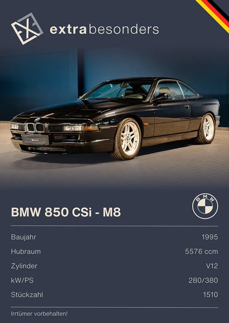 BMW 850 CSi - M8 // Verkauf bei extrabesonders